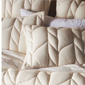 Cable knit euro shams set of 2